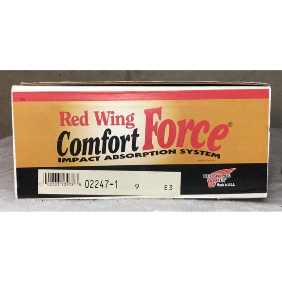 Red Wing 2247 Comfort Force Brown Steel Toe Boots Size 9 3E - With Original Box